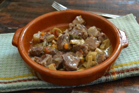 Ternera guisada con champiñones - En Mil Batallas